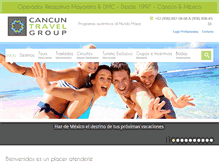 Tablet Screenshot of cancuntravelgroup.com